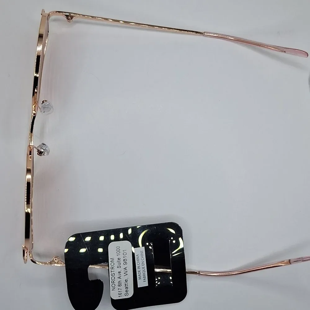 Rose gold cat eye aviator sunglasses nordstrom